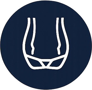 Contoured pouch icon